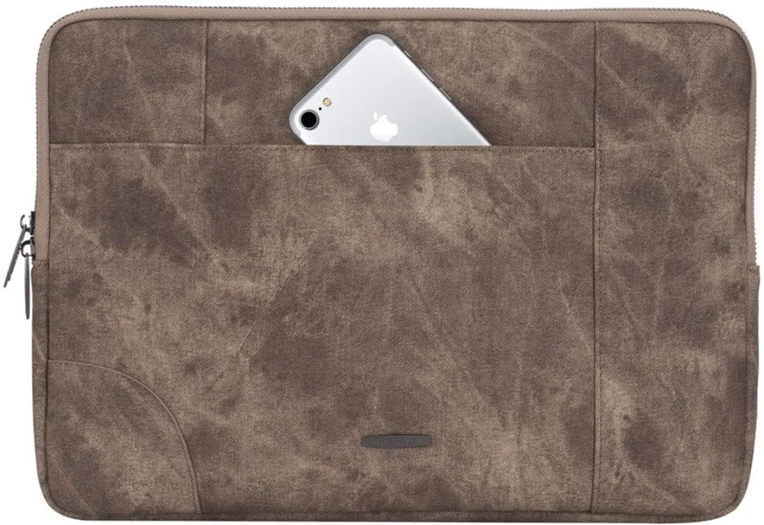 RivaCase 8904 Opbergmap 14" - 2 Vakken - Beige