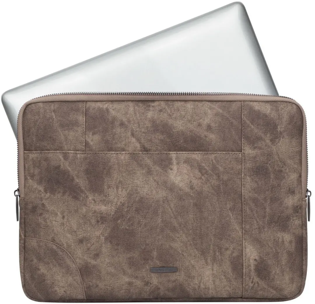 RivaCase 8904 Opbergmap 14" - 2 Vakken - Beige