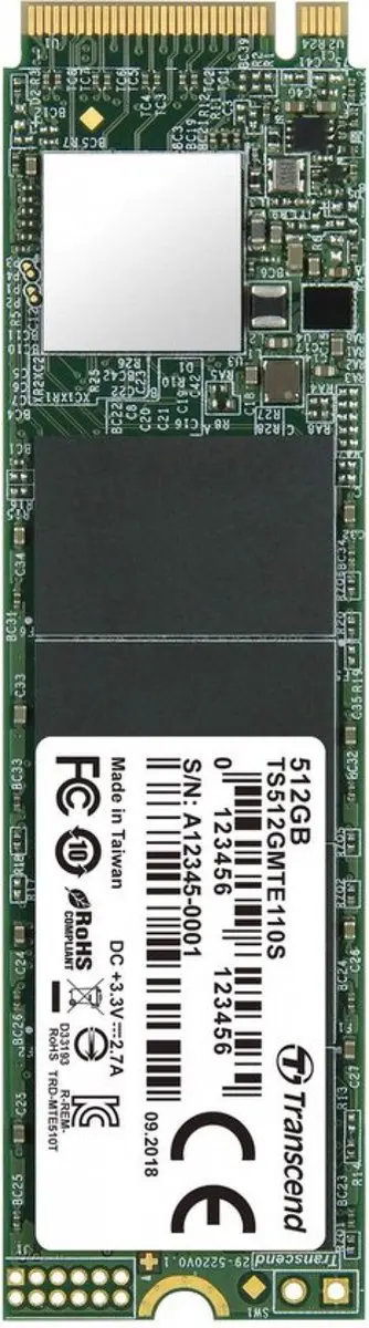Transcend TS512GMTE110S NVMe SSD 512GB - afbeelding 6 van 6