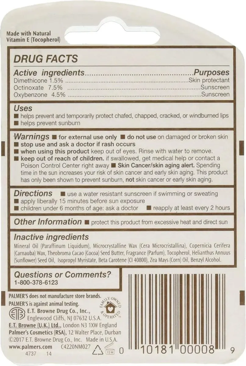 Palmers Cocoa Butter Lip Balm - 24 Stuks (6x4g)