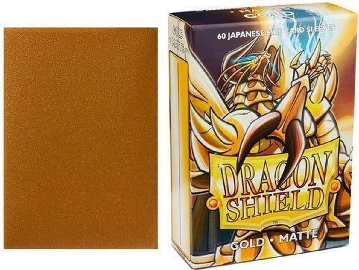 Asmodee Dragon Shield Small Sleeves Japanese Matte Gold - 60 Stuks