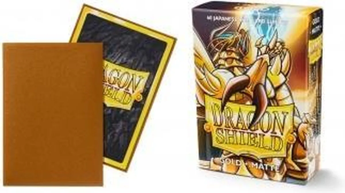 Asmodee Dragon Shield Small Sleeves Japanese Matte Gold - 60 Stuks