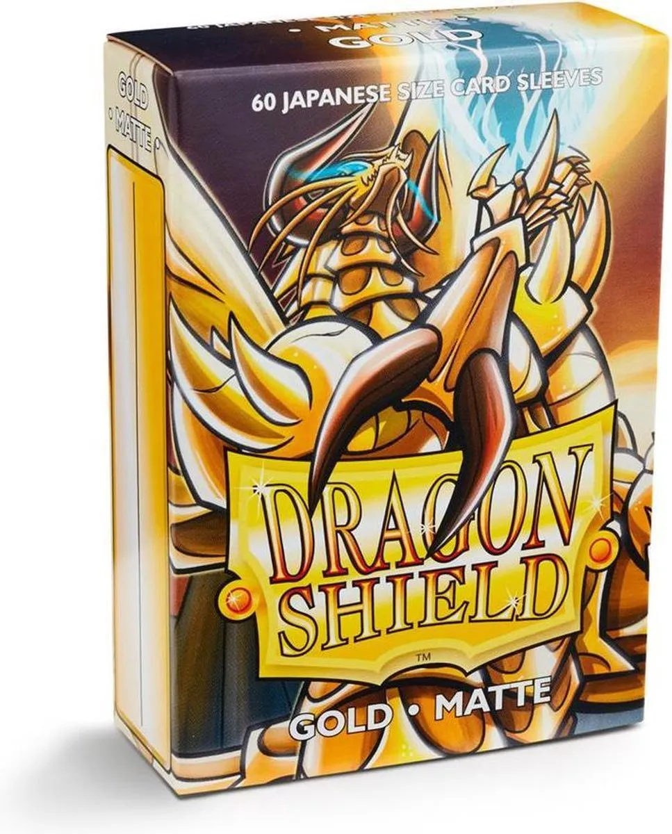Asmodee Dragon Shield Small Sleeves Japanese Matte Gold