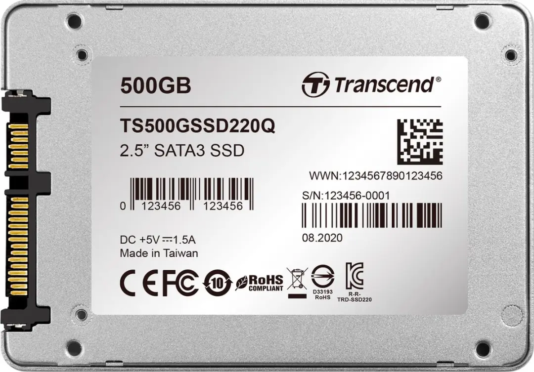 Transcend SSD220Q 500GB SSD - 2.5 inch