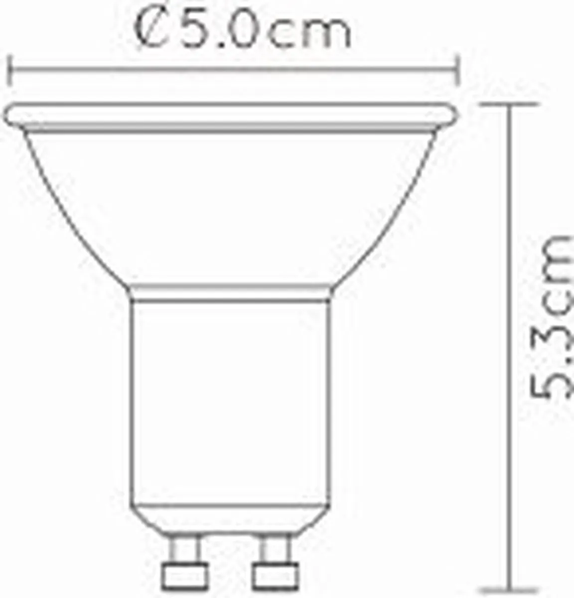 Lucide MR16 LED GU10 5W 3000K - Warm Wit - afbeelding 6 van 6