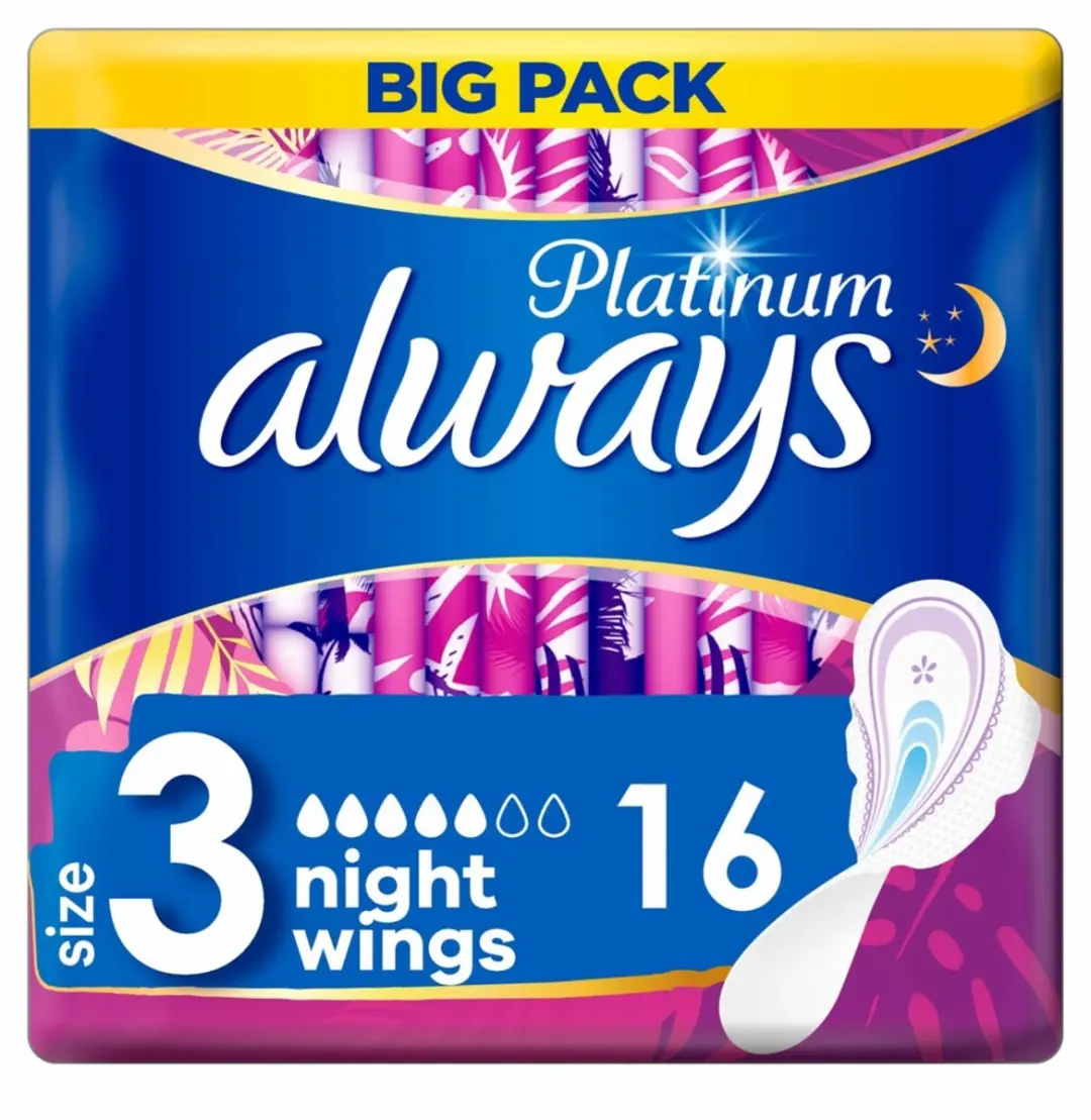 Always Platinum Maandverband Night Wings Maat 3