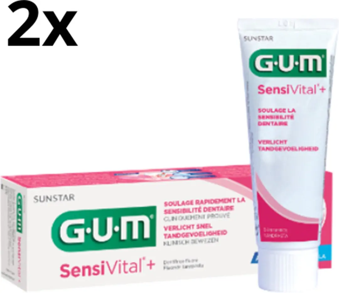 Gum Sensivital+ Tandpasta 2x75ml