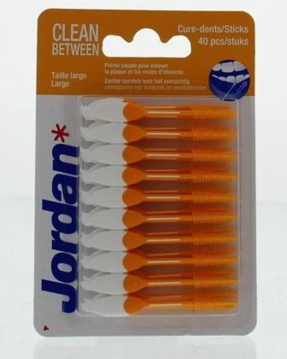 Jordan Clean Between Tandenstokers - 240 Stuks - Oranje