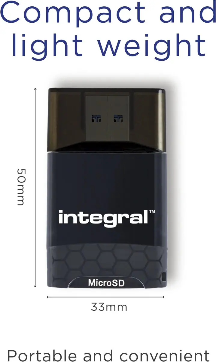 Integral INCRUSB3.0SDMSDU2 Geheugenkaartlezer 1TB - Zwart - afbeelding 6 van 6