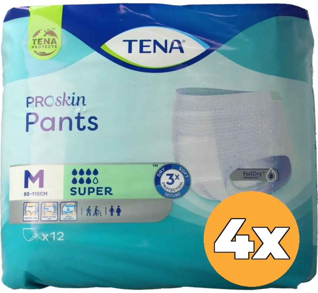 TENA Proskin Pants Super M - 48 Stuks