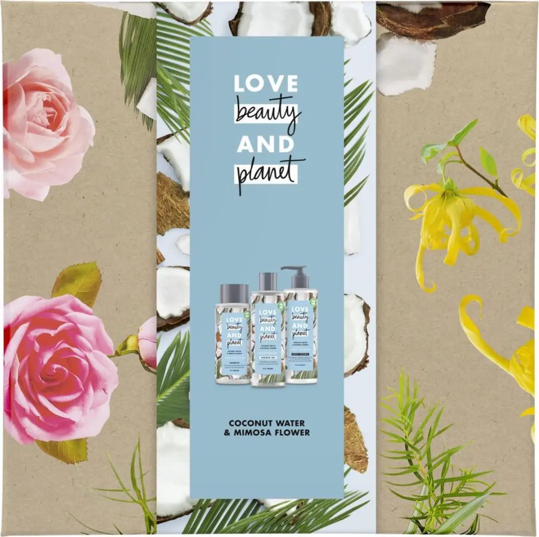 Love Beauty and Planet Coconut Water & Mimosa Geschenkset