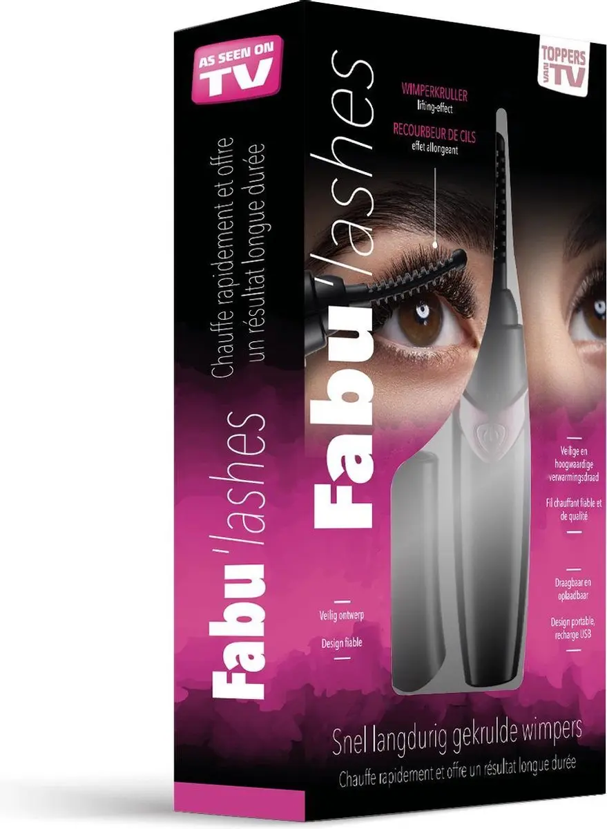 Toppers van TV Fabu’lashes Elektrische Wimperkruller