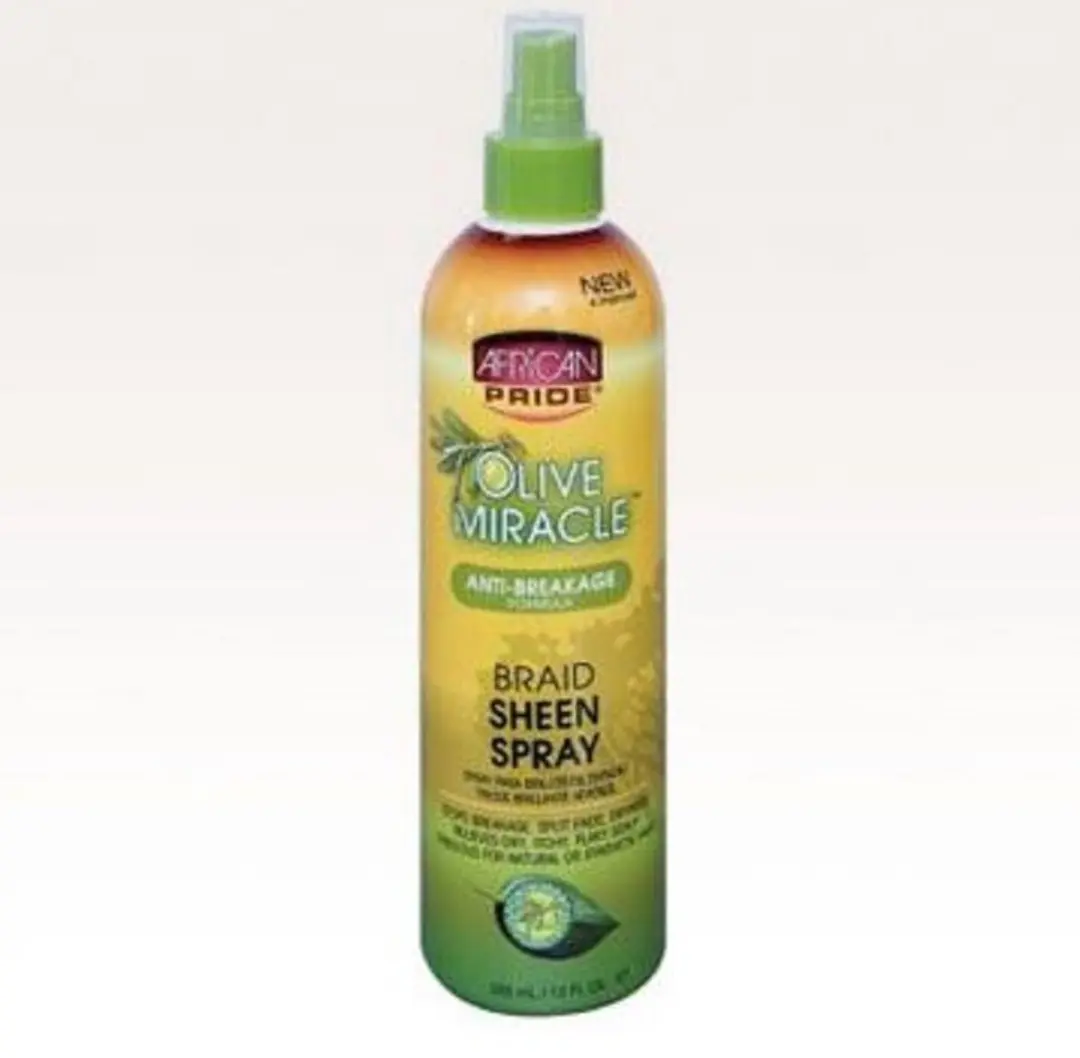 African Pride Olive Miracle Braid Sheen Spray 355ml
