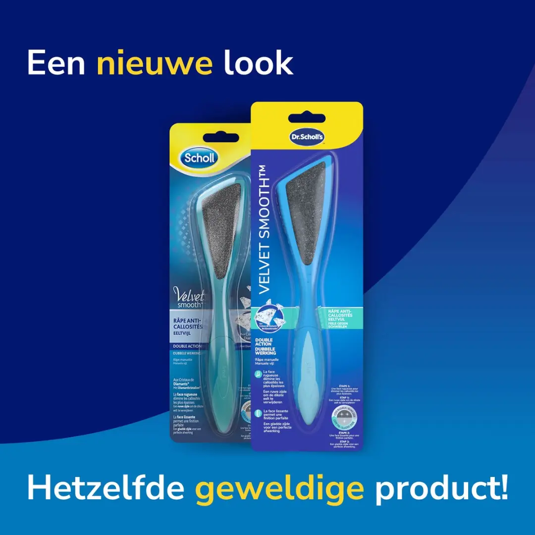 Scholl Velvet Smooth Voetvijl Diamant Kristallen - Blauw