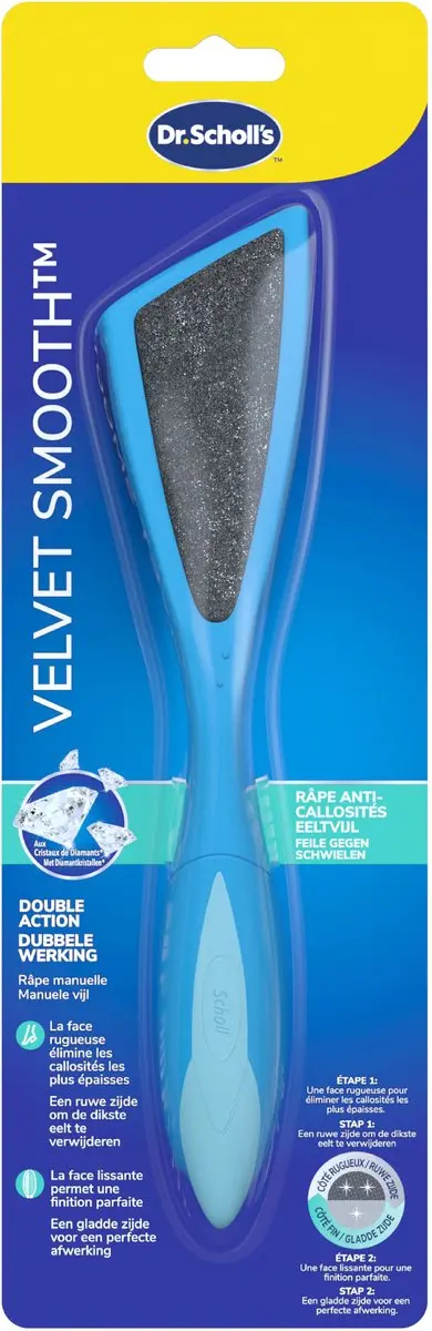 Scholl Velvet Smooth Voetvijl Diamant Kristallen