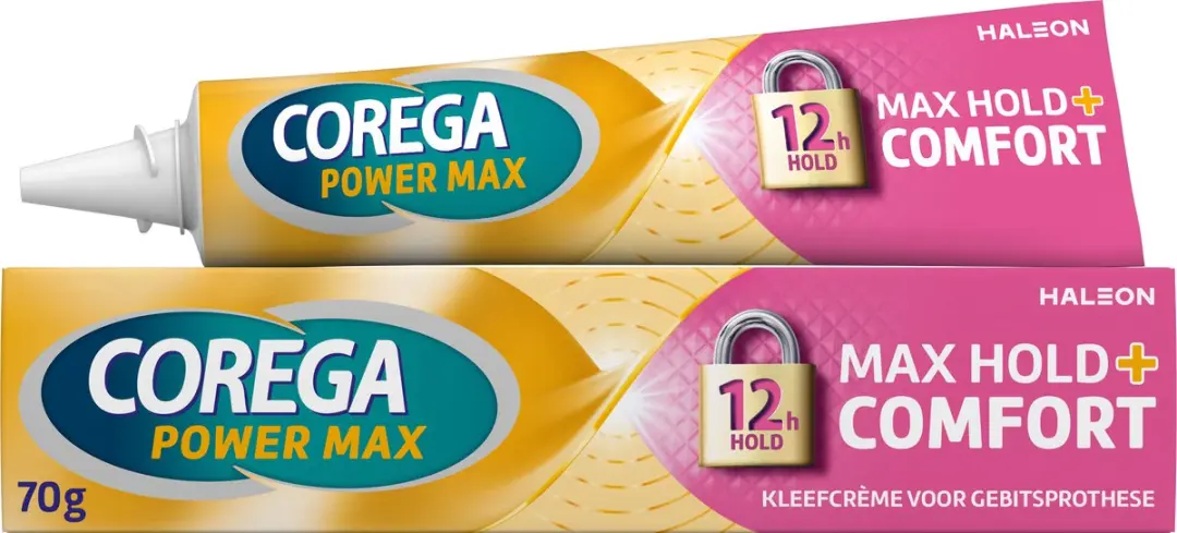 Corega Max Hold + Comfort Kunstgebitkleefcrème 420g