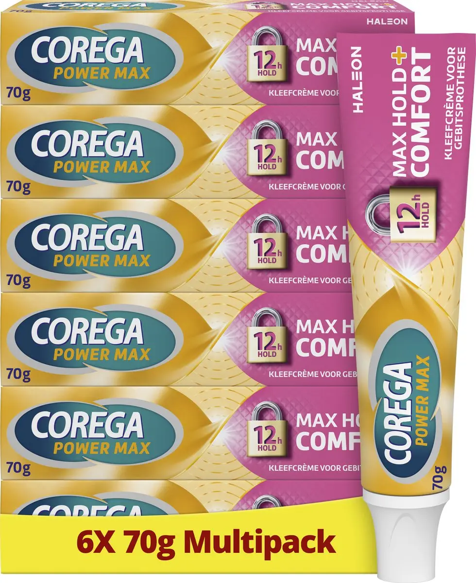 Corega Max Hold + Comfort Kunstgebitkleefcrème 420g