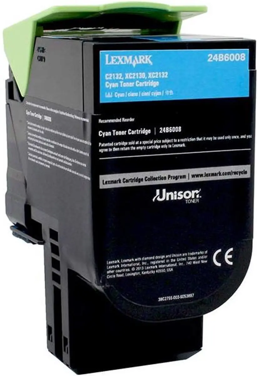 Lexmark XC2132 C Tonercartridge 24B6008 - Cyaan