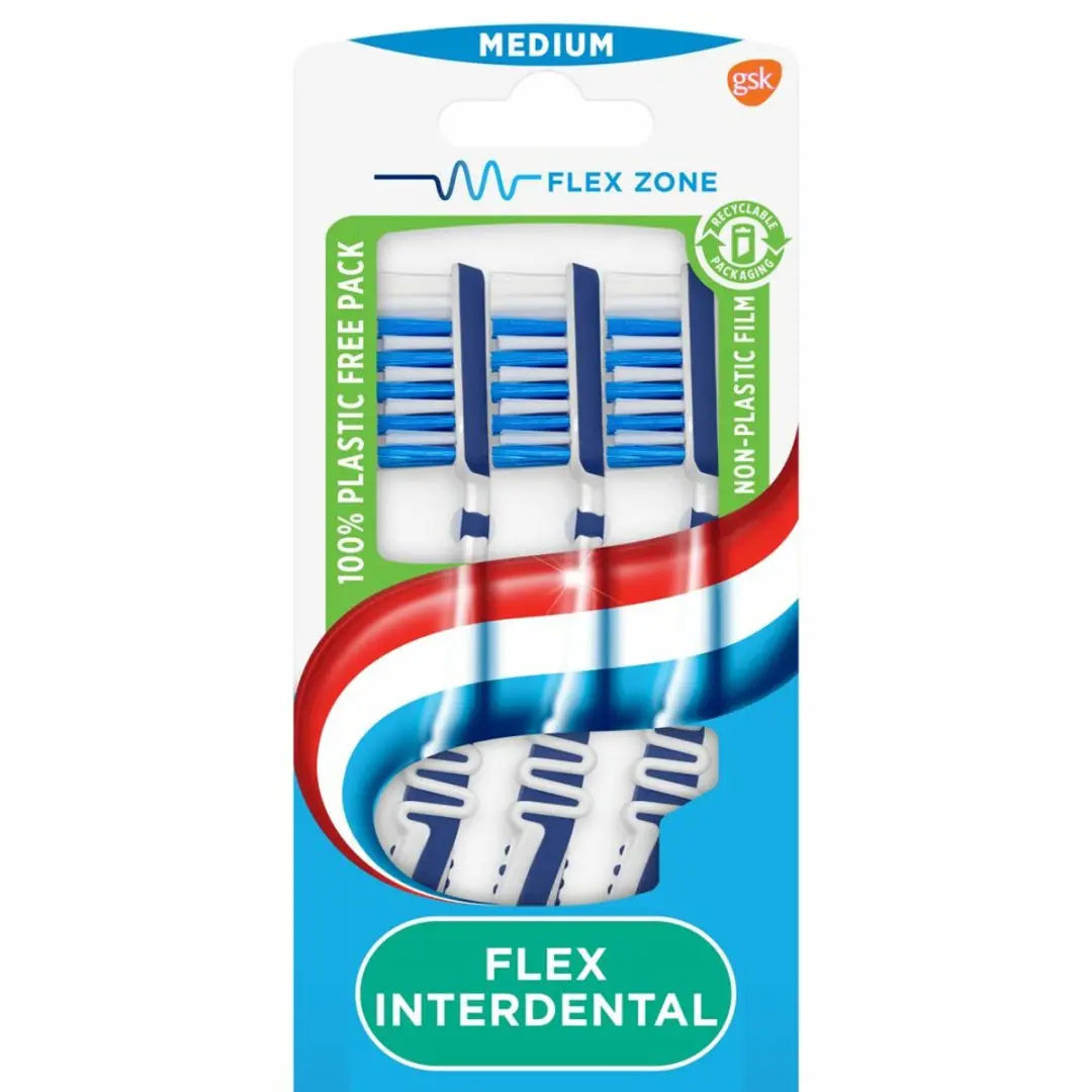 Aquafresh Tandenborstel Flex Interdental Medium - 12 Stuks