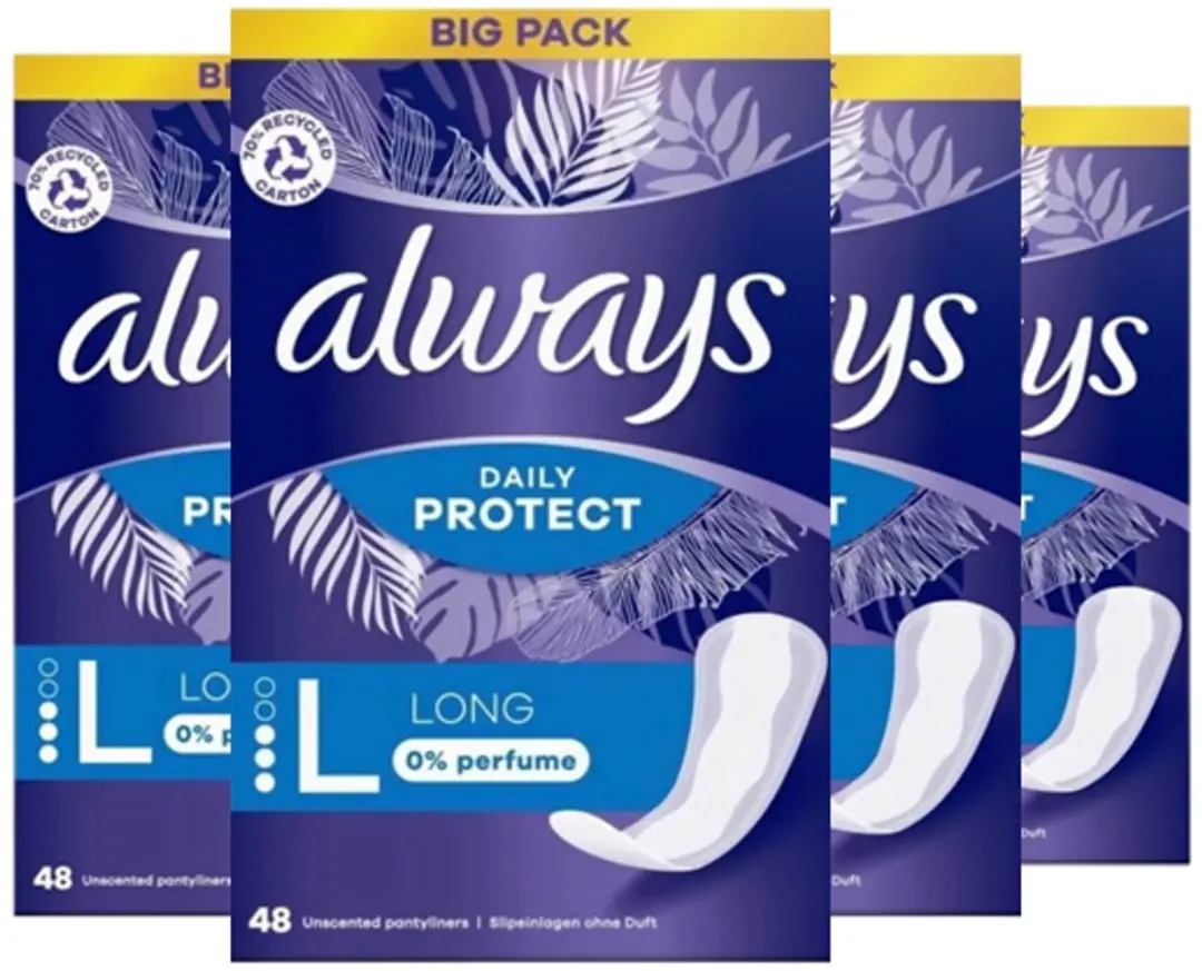Always Daily Protect Inlegkruisjes Long 0% Parfum
