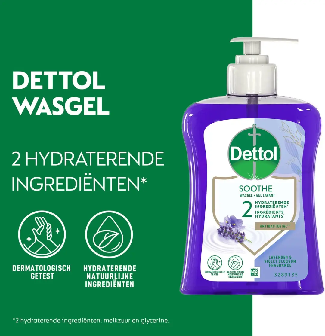 Dettol Handzeep Lavendel & Vioolbloesem 250ml - 6 Stuks