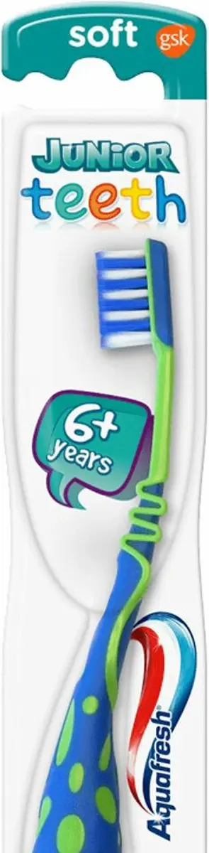 12x Aquafresh Tandenborstel Junior Teeth 6+