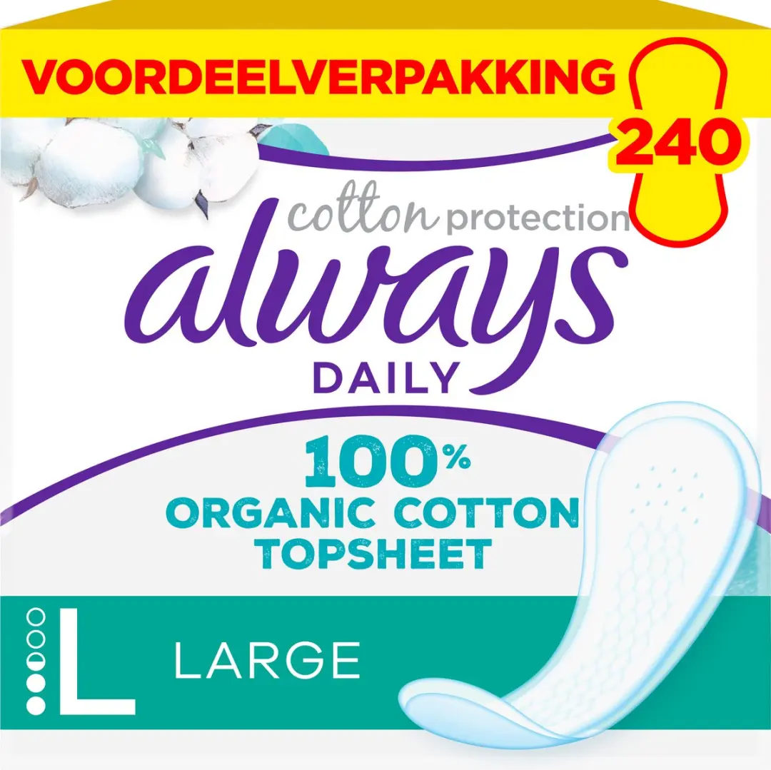 Always Dailies Cotton Protection Inlegkruisjes