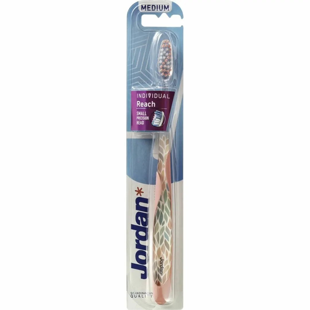Jordan Individual Reach Medium Tandenborstel - Groen