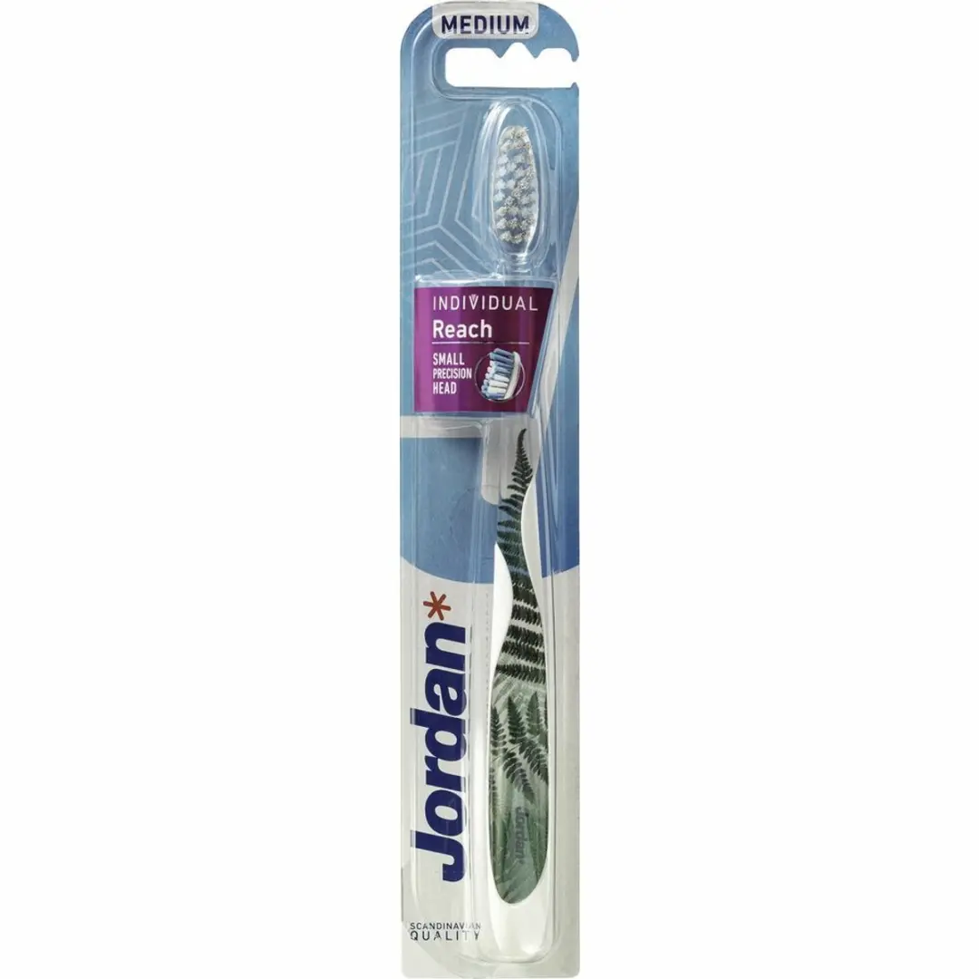 Jordan Individual Reach Medium Tandenborstel - Groen