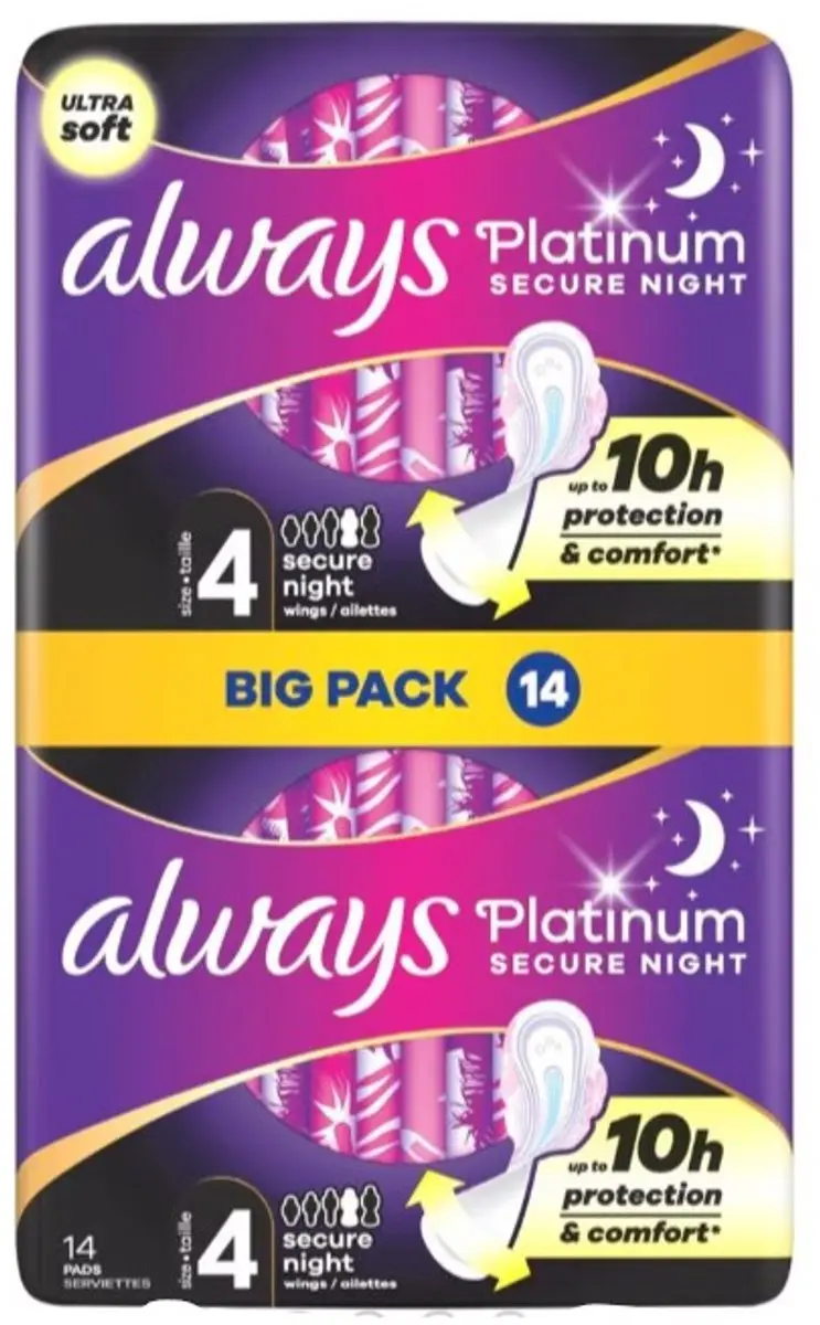 Always Platinum Secure Night Maandverband