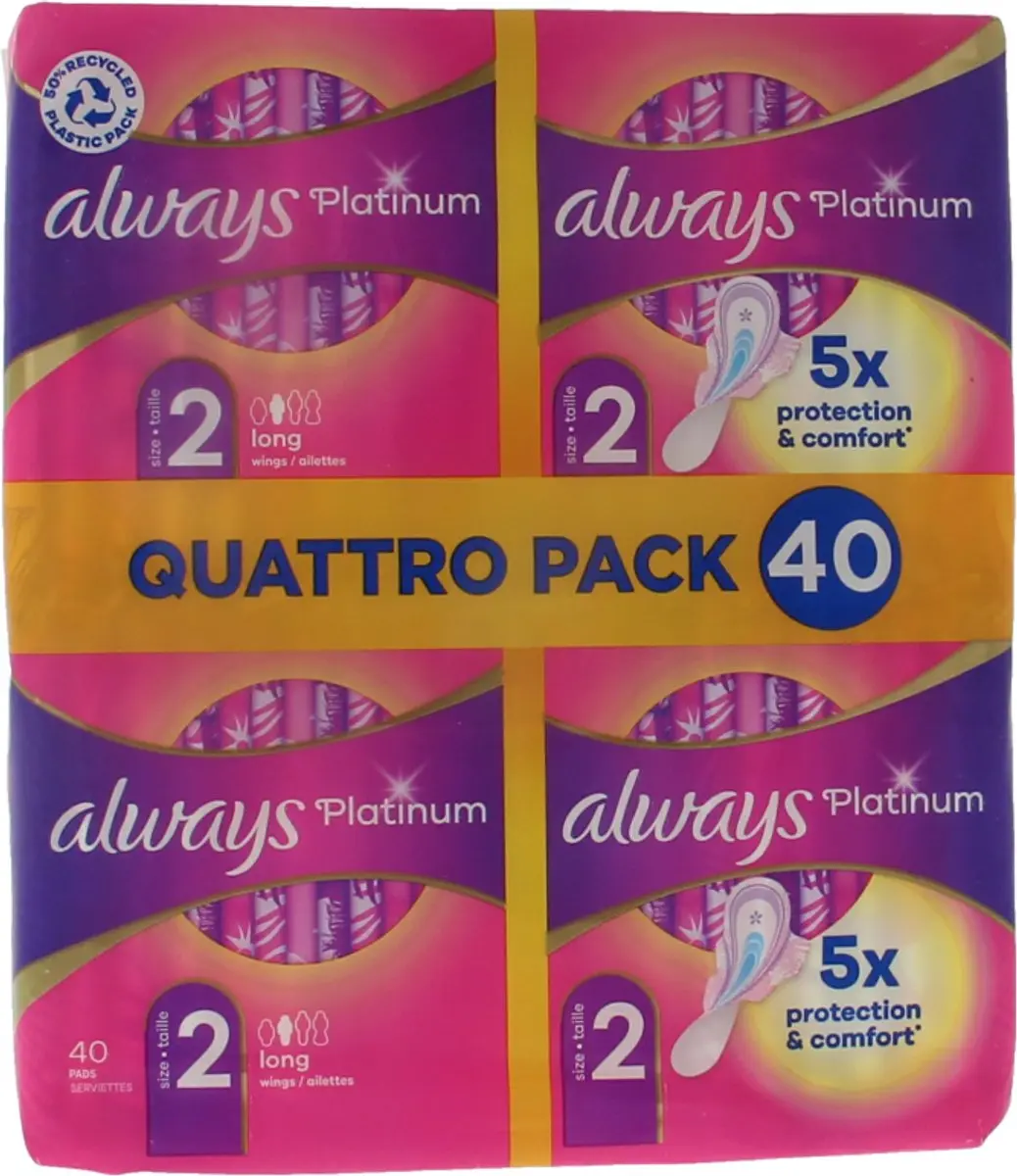 Always Platinum Long Maandverband