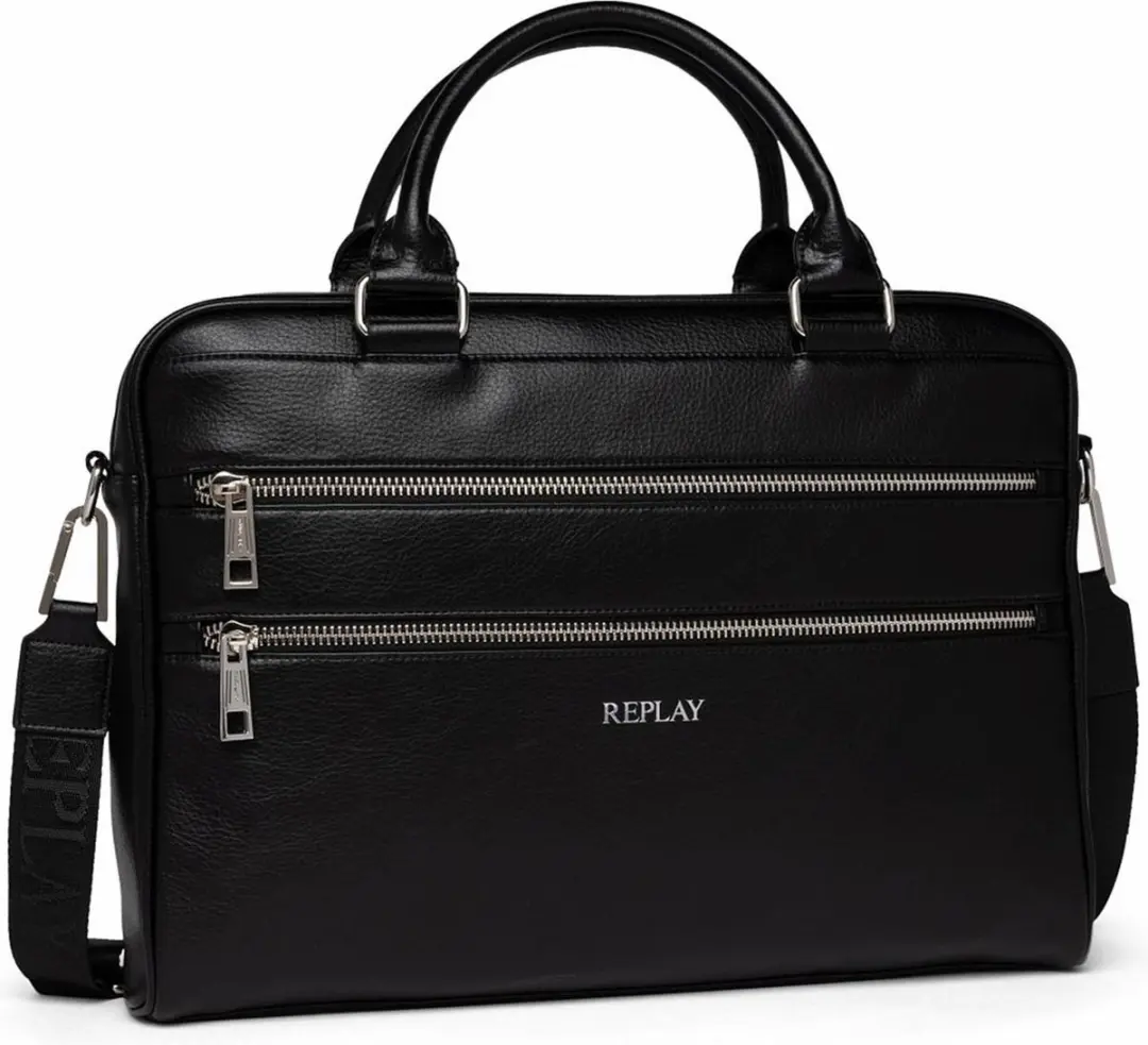 Replay FM3674.000.A0132F.098 Laptoptas - 13 inch - 7 Vakken - Zwart