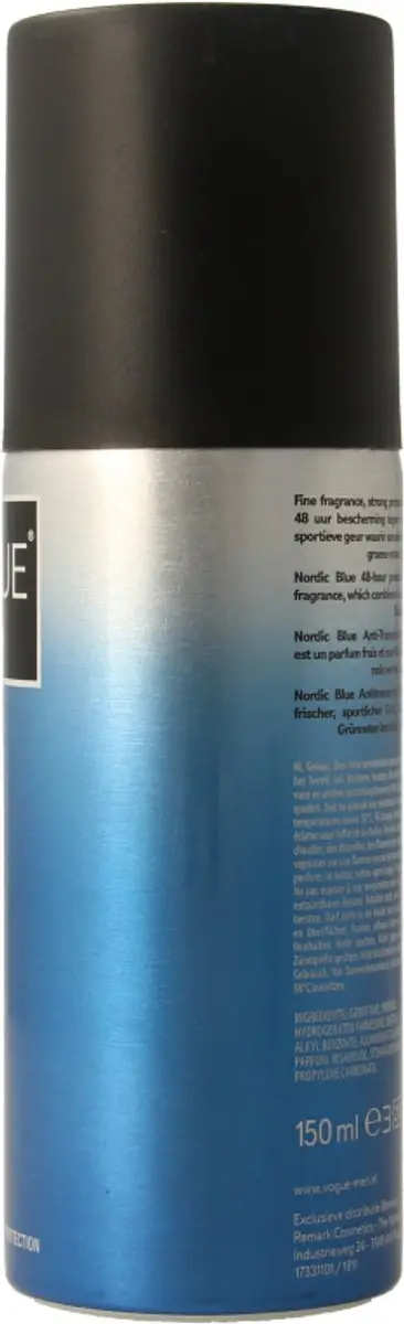 Vogue Men Nordic Blue Anti-Transpirant Spray 150ml