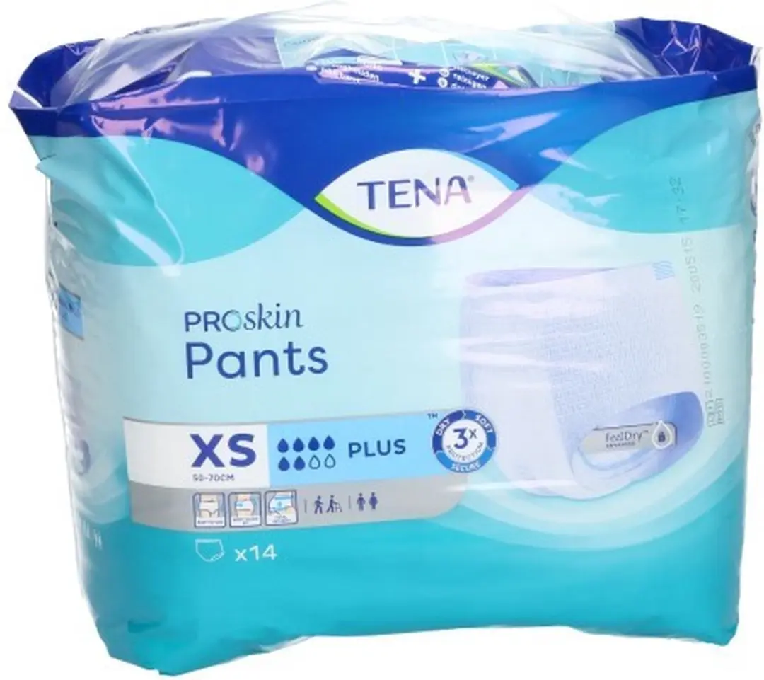 TENA ProSkin Pants Plus Incontinentiebroekjes XS - 14 Stuks
