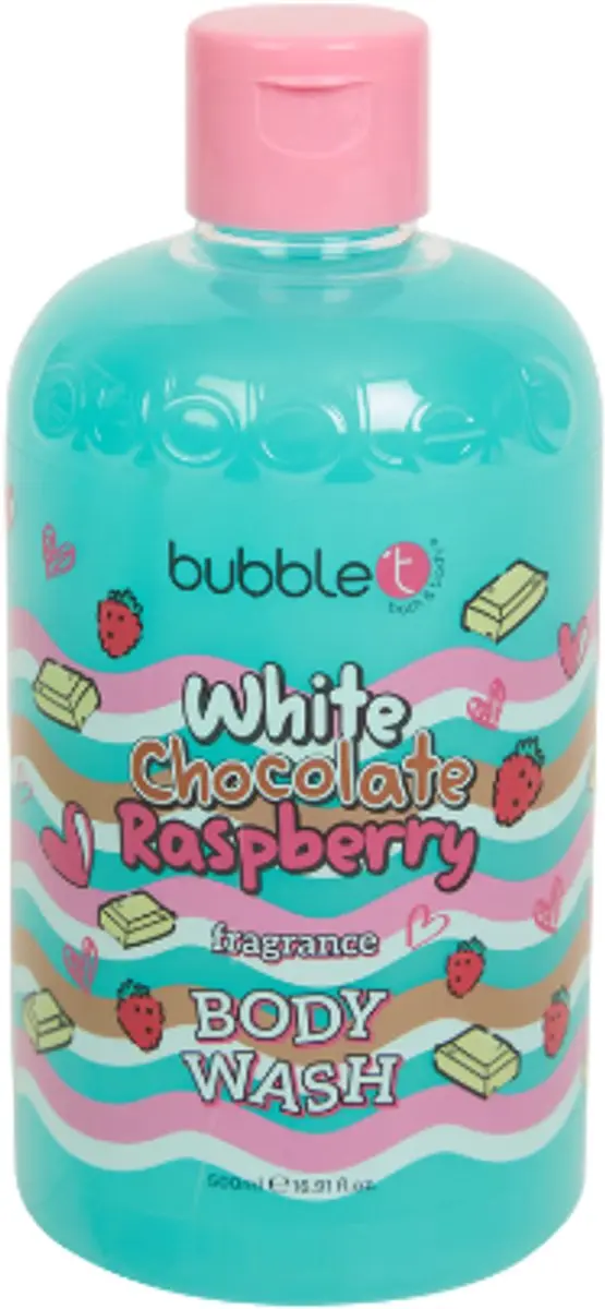 Bubble T Douchegel Witte Chocolade Framboos 500ml