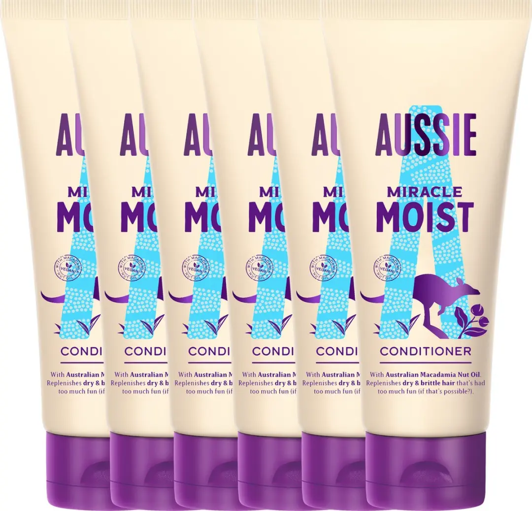 Aussie Miracle Moist Conditioner 6x200ml