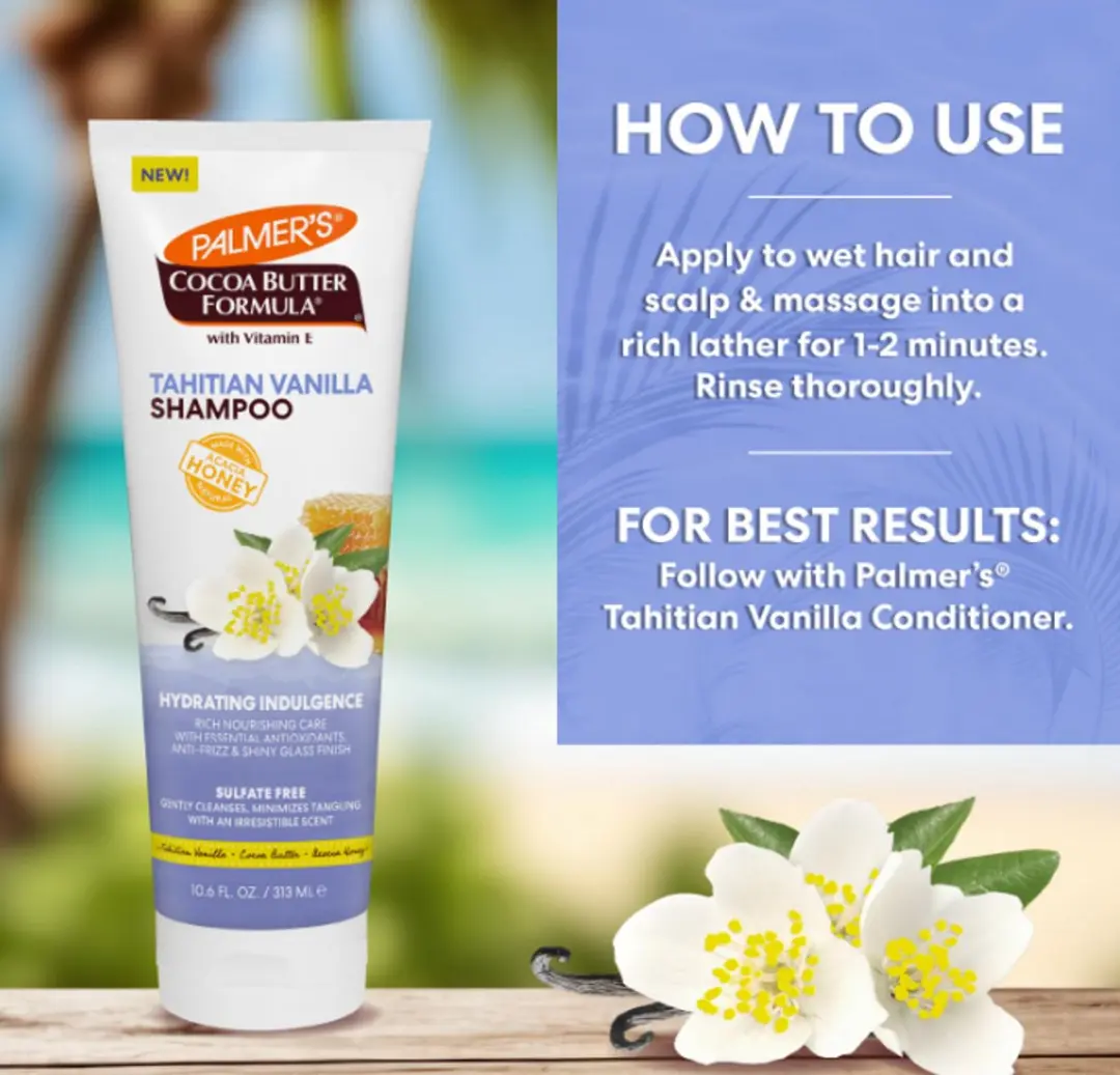 Palmer's Cocoa Butter Tahitian Vanilla Shampoo 313ml