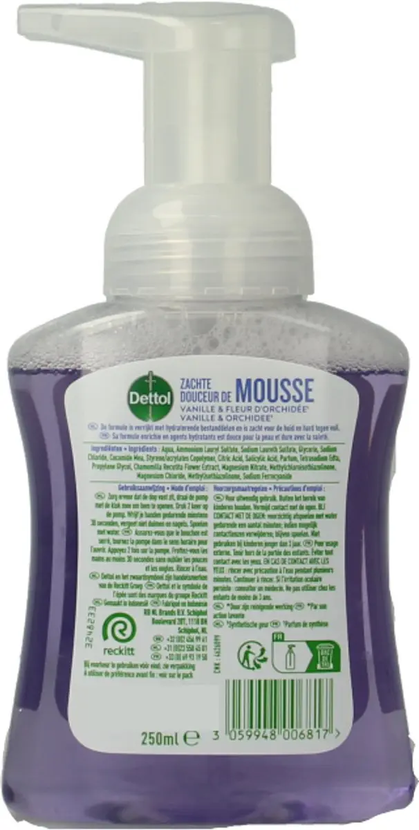 Dettol Foam Handzeep Orchidee & Vanille 250ml