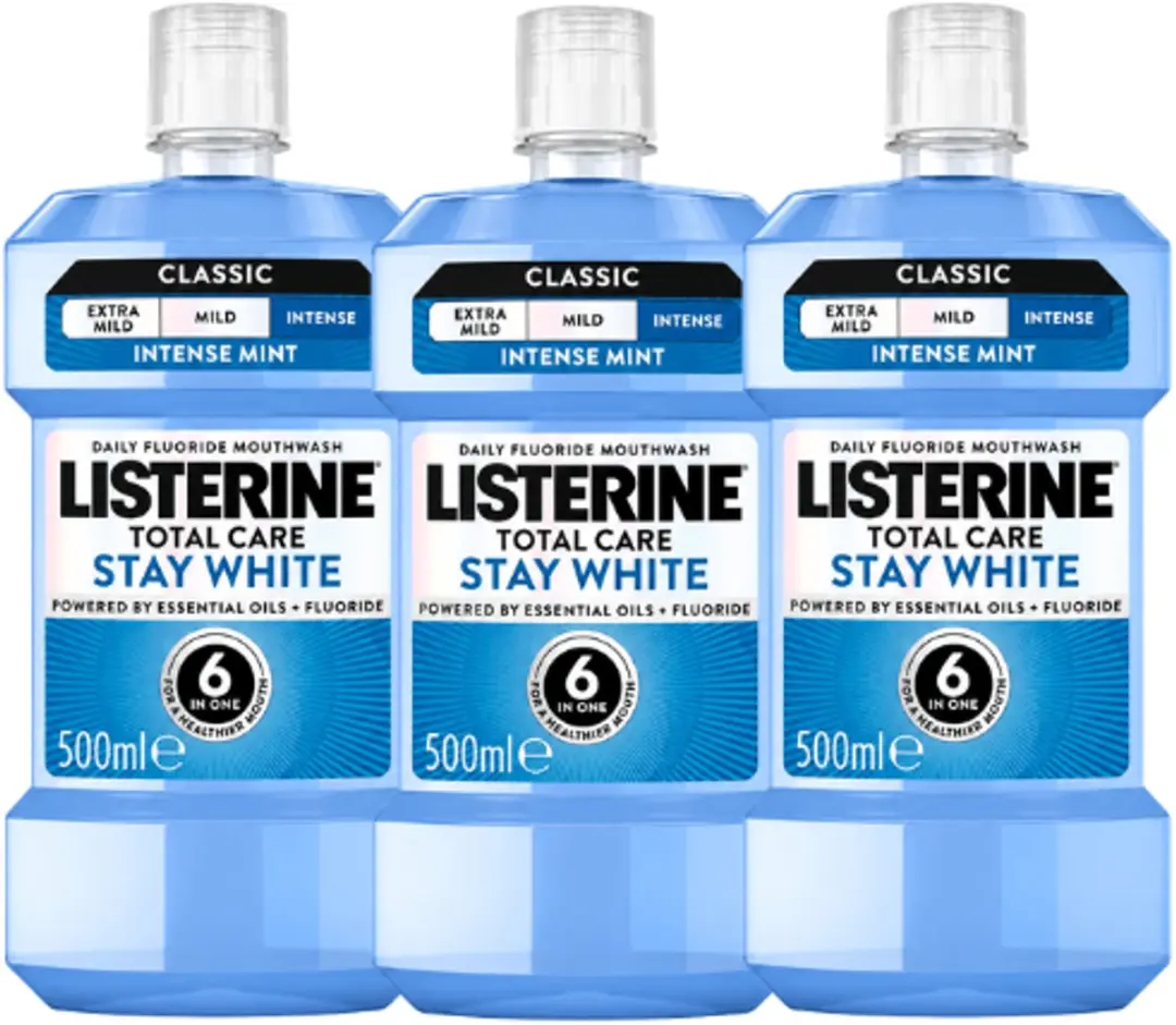 Listerine Total Care Stay White Mondwater
