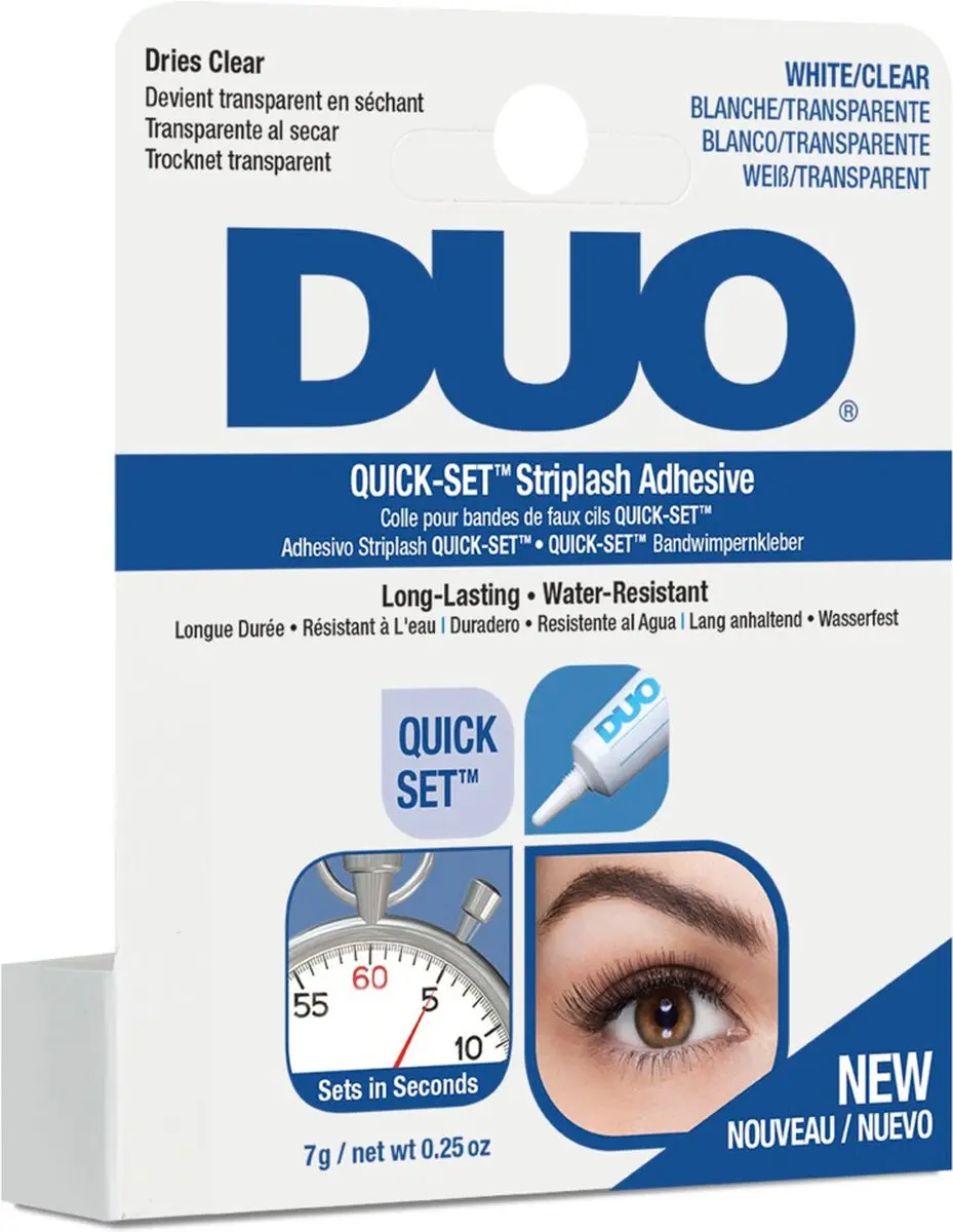 Duo Quick-Set Striplash Adhesive 7g - Wit/Transparant