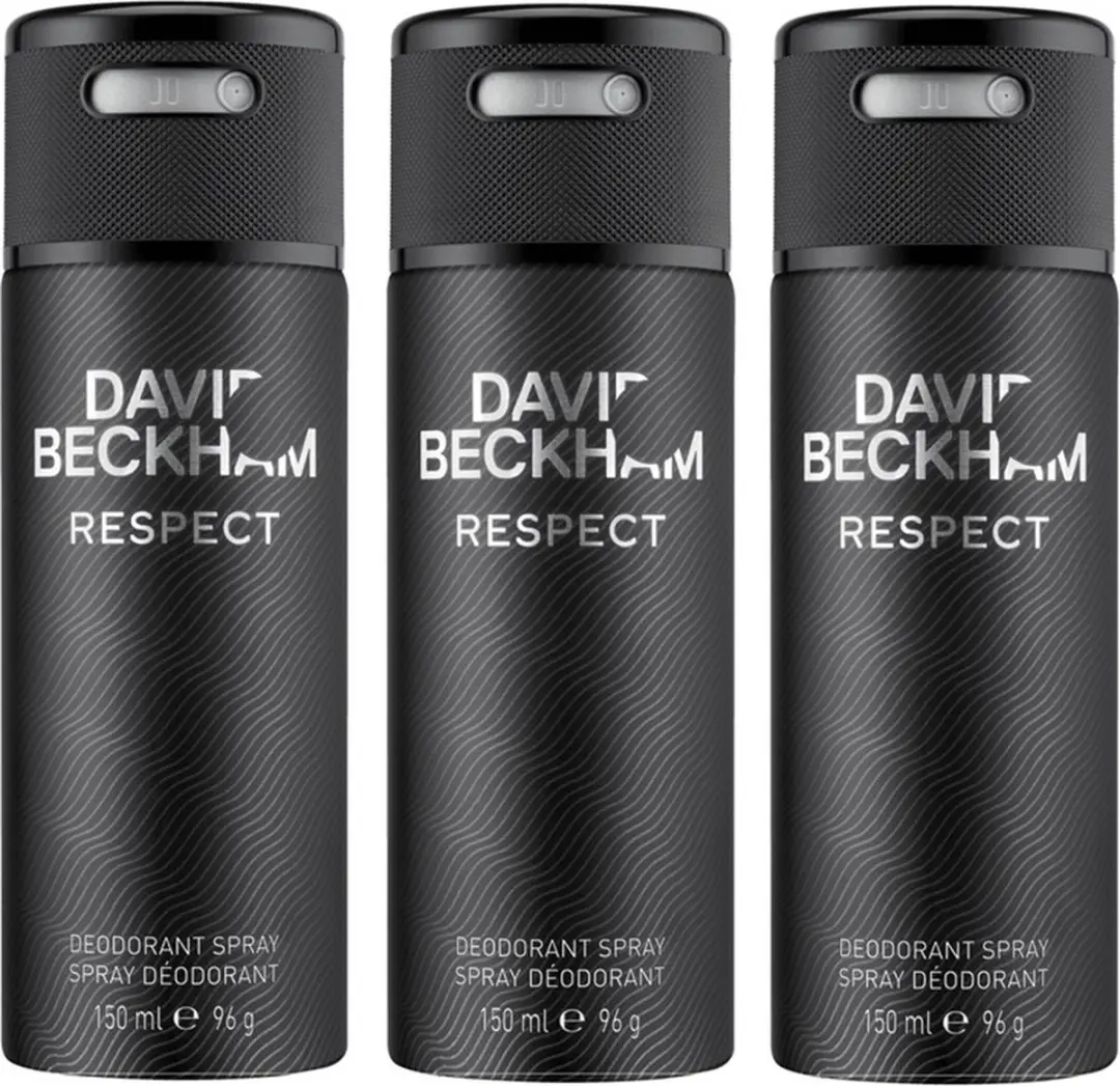 David Beckham Deo Spray Respect 3x150ml