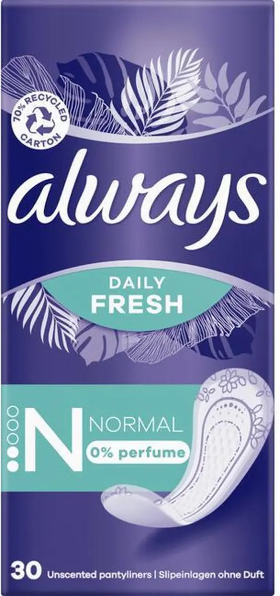 Always Daily Fresh Inlegkruisjes Normaal - 30 Stuks