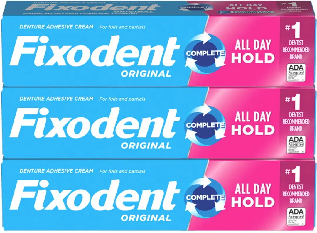 Fixodent Original Complete Tandprothese Crème 3x68g