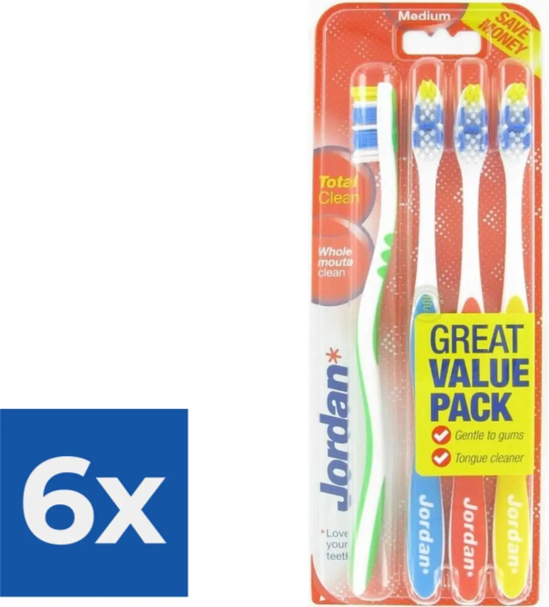 Jordan Total Clean Tandenborstels Medium