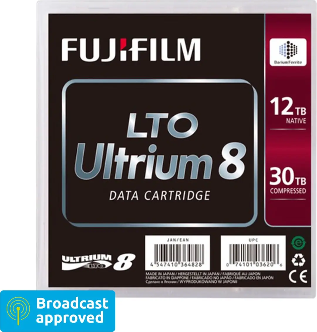 Fujifilm LTO Ultrium 8 16551221 - 12TB/30TB - Zwart