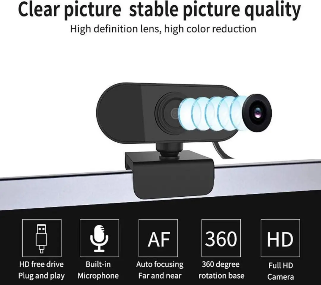MCOPLUS WBM-01 Webcam - Zwart - afbeelding 6 van 6