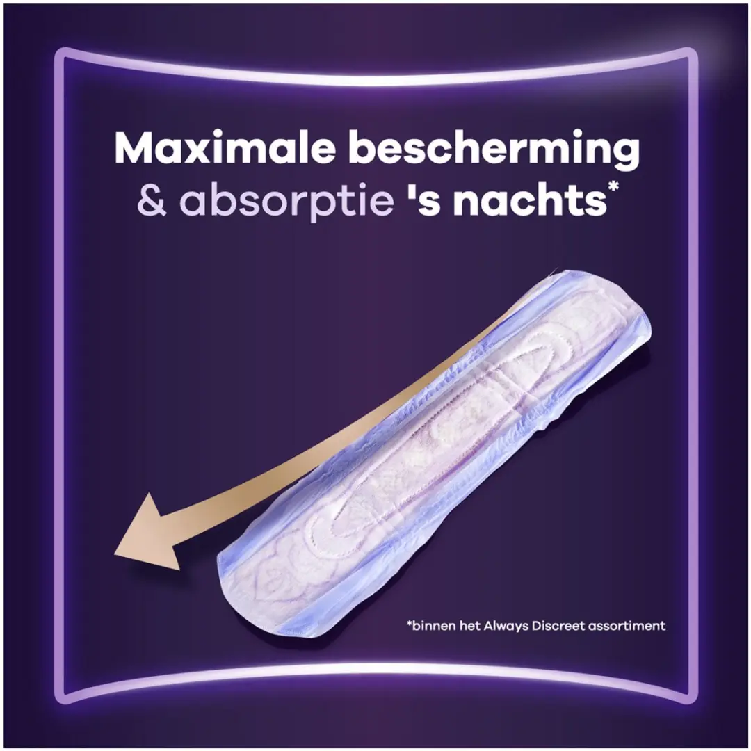 Always Discreet Ultimate Nacht Verband Dames XL - 48 Stuks