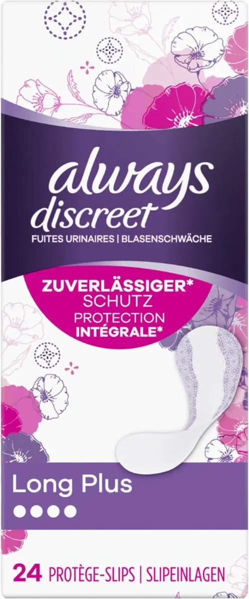 Always Discreet Long+ Inlegkruisjes