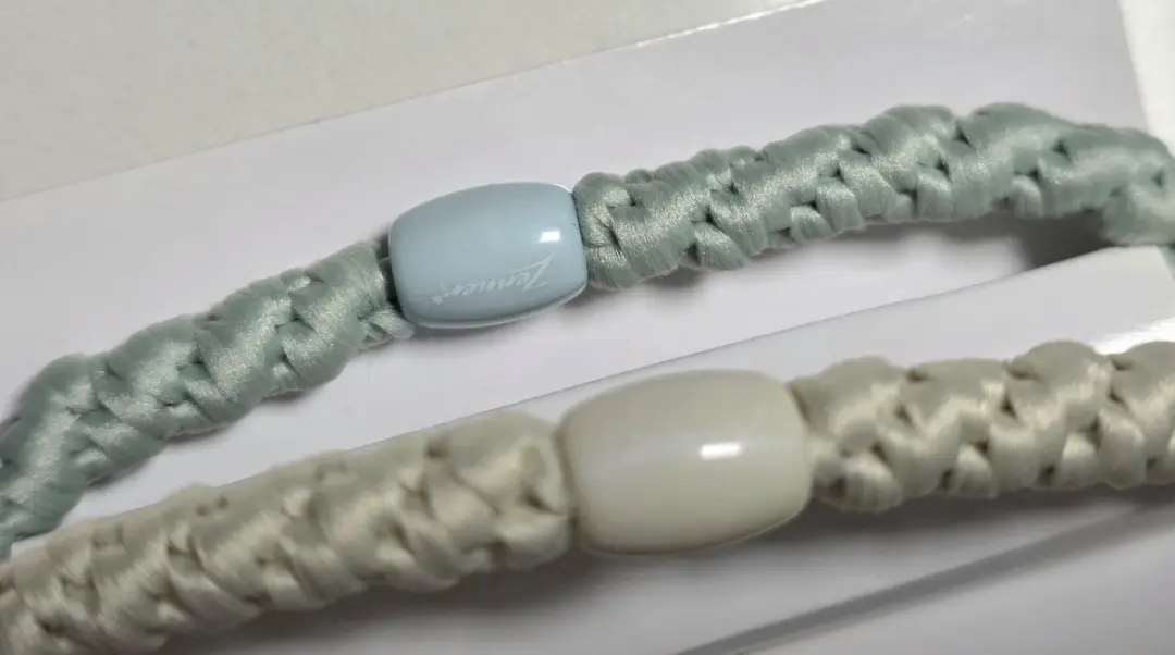 Zenner Braidies Haarelastiek 2x - Ecru/Wit/Blauw Pastel