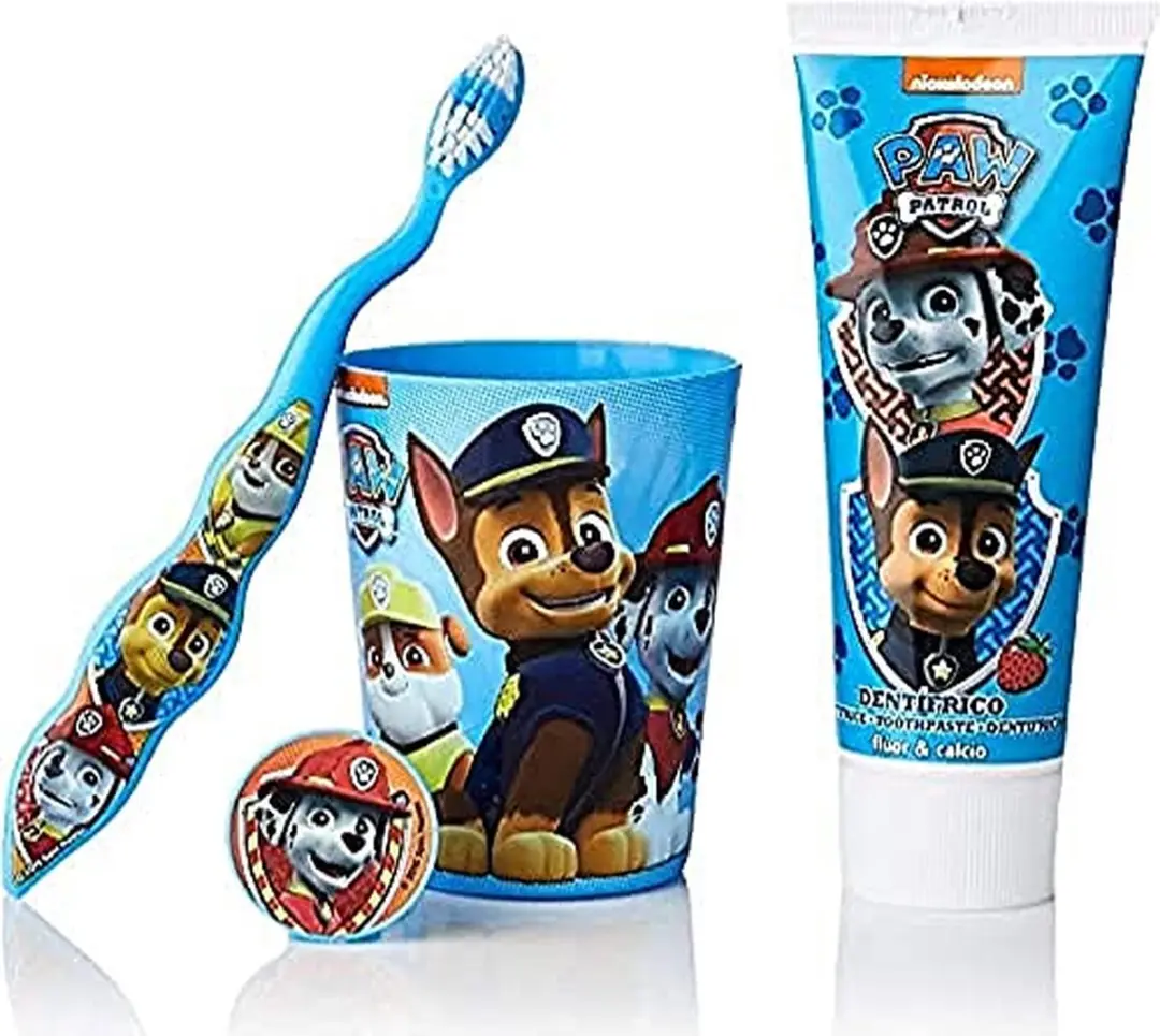 PAW Patrol Mondverzorgingsset - 4 Stuks - Wit/Blauw